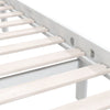 Bed Frame without Mattress White Solid Wood Double