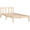 810072 vidaXL Bed Frame without Mattress Solid Wood 100x200 cm