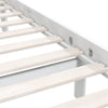 810073 vidaXL Bed Frame without Mattress White Solid Wood 100x200 cm