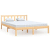 810082 vidaXL Bed Frame without Mattress Solid Wood 140x200 cm