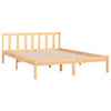 810082 vidaXL Bed Frame without Mattress Solid Wood 140x200 cm