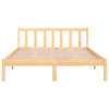 810082 vidaXL Bed Frame without Mattress Solid Wood 140x200 cm