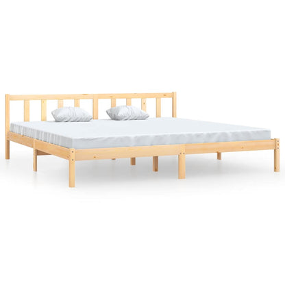 810102 vidaXL Bed Frame without Mattress Solid Wood 200x200 cm