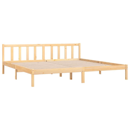810102 vidaXL Bed Frame without Mattress Solid Wood 200x200 cm