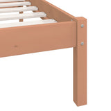 Bed Frame Honey Brown Solid Pinewood 200x200 cm