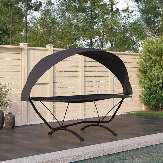 Outdoor Lounge Bed | Black | Steel | Outdoor Lounge Bed | Rectangular