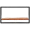 Wall Shelves 2 pcs 60x25x35 cm Solid Wood Acacia and Steel
