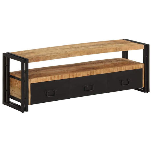 TV Cabinet | Mango wood brown, Black