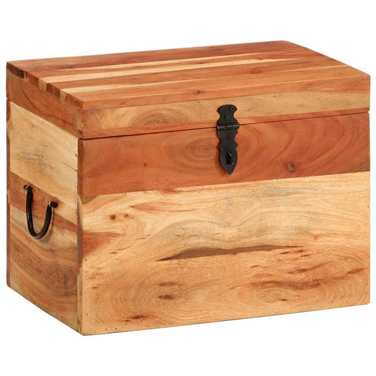 Storage Box | Natural Wood | Solid Acacia Wood | Medium