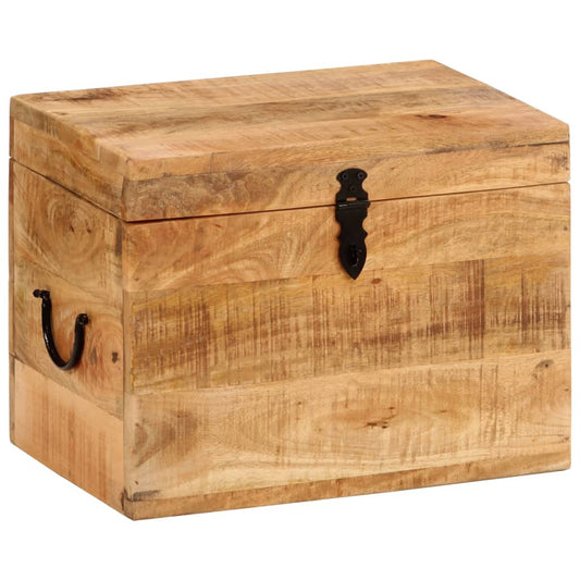 Storage Box | Natural Wood | Solid Mango Wood | 39 x 28 x 31 cm