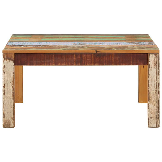 Coffee Table | Multicolour | Solid reclaimed wood | 80x80x40 cm | Durable