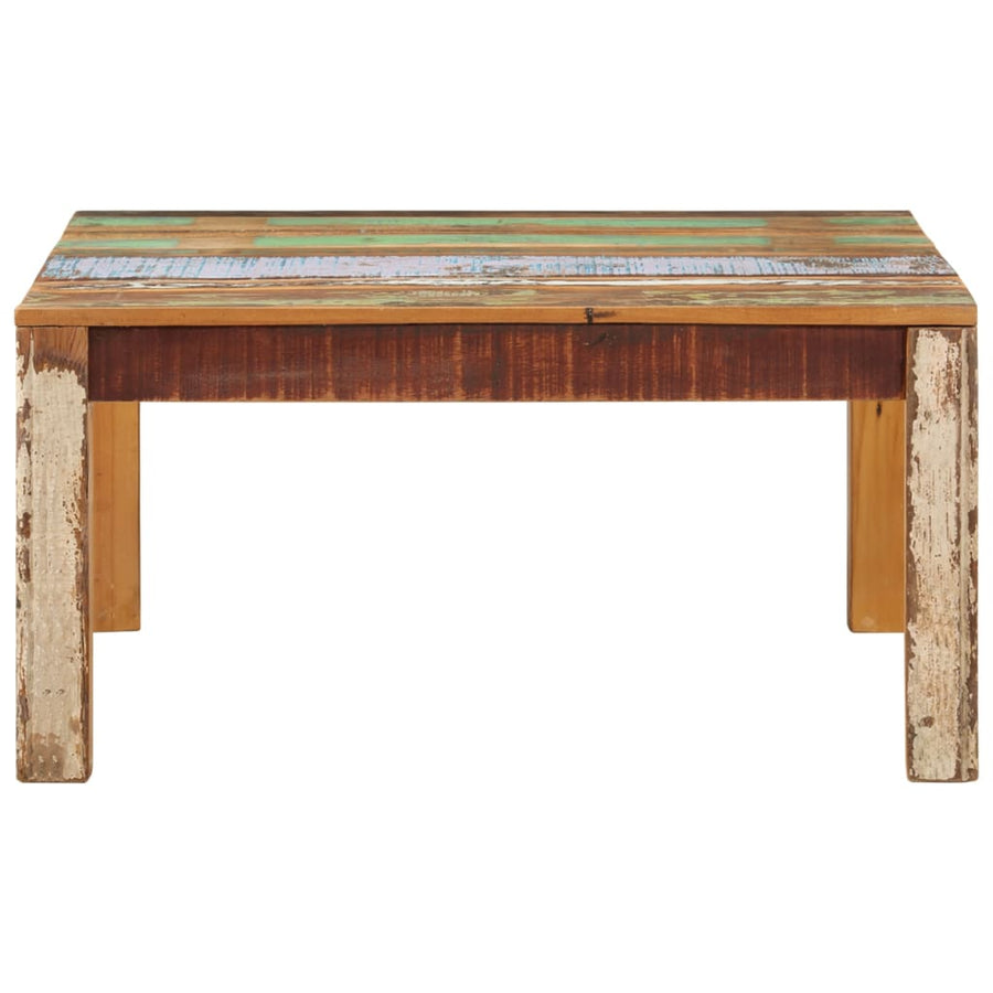 Coffee Table 31.5"x31.5"x15.7" Solid Reclaimed Wood
