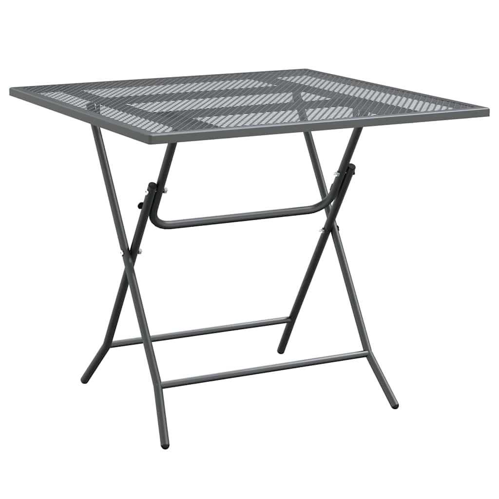 Patio Table 31.5"x31.5"x28.3" Expanded Metal Mesh Anthracite