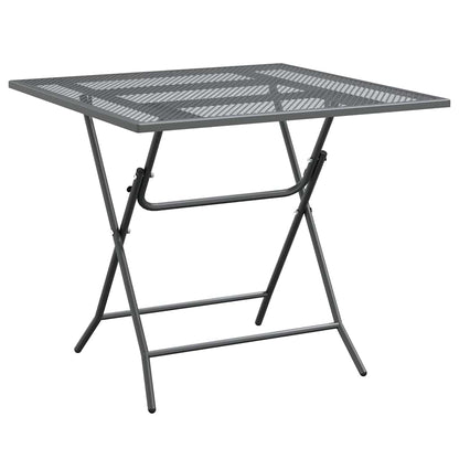 Patio Table 31.5"x31.5"x28.3" Expanded Metal Mesh Anthracite