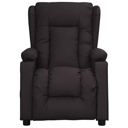 Massage Chair Black Faux Leather
