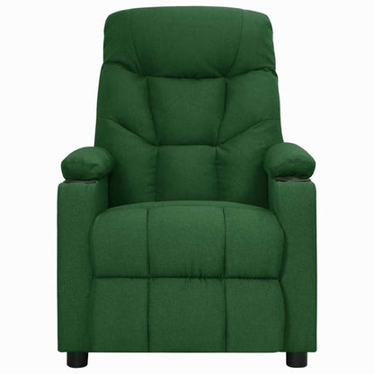 Recliner Chair Dark Green Fabric