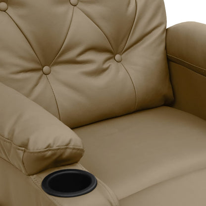 Recliner Chair Cappuccino Faux Leather