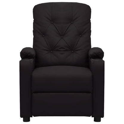 Massage Chair Black Faux Leather