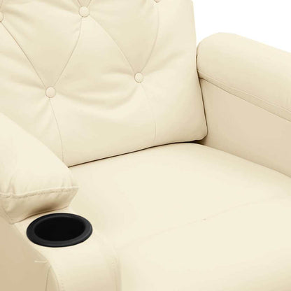 Massage Chair Cream Faux Leather