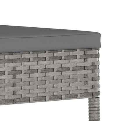Dining Chair | Set of 4 | Grey | Poly Rattan | Standard | Light Weight