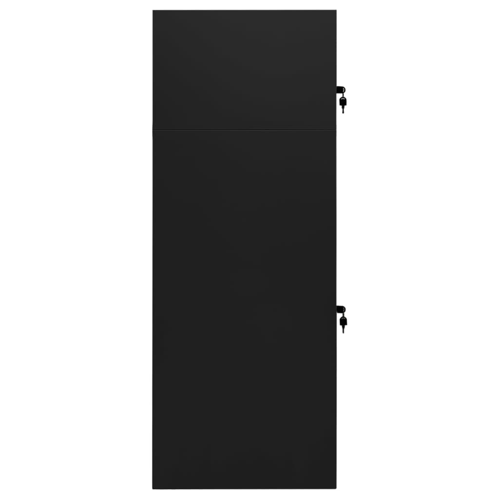Saddle Cabinet | Black | Steel | Large | Height-Adjustable Shelves