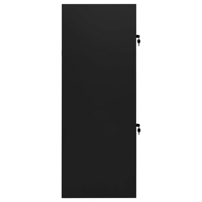 Saddle Cabinet | Black | Steel | Large | Height-Adjustable Shelves