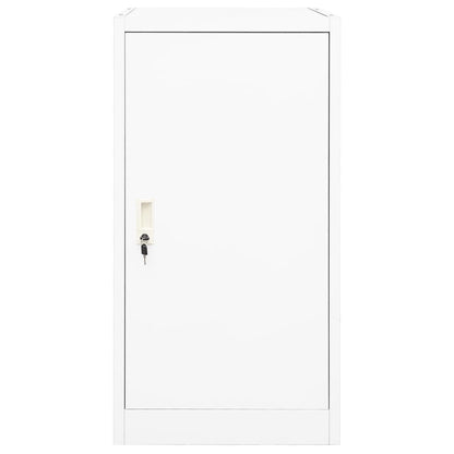 Saddle Cabinet White 53x53x105 cm Steel