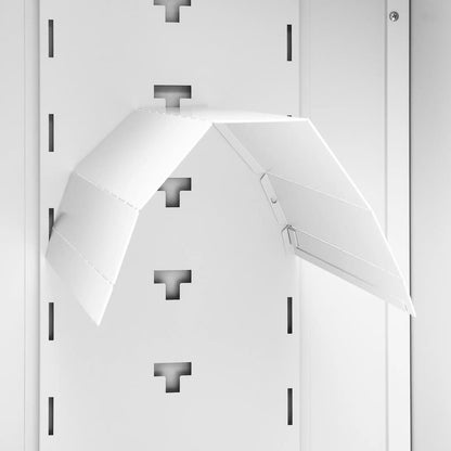 Saddle Cabinet White 53x53x105 cm Steel