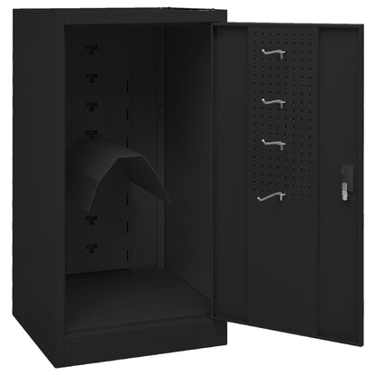 Saddle Cabinet | Black | Steel | Medium | Height-Adjustable Shelves