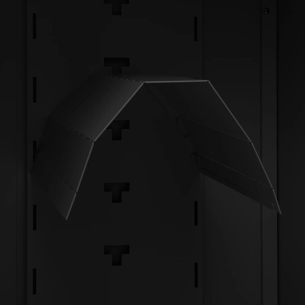Saddle Cabinet | Black | Steel | Medium | Height-Adjustable Shelves