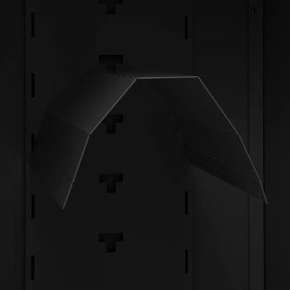 Saddle Cabinet | Black | Steel | Medium | Height-Adjustable Shelves