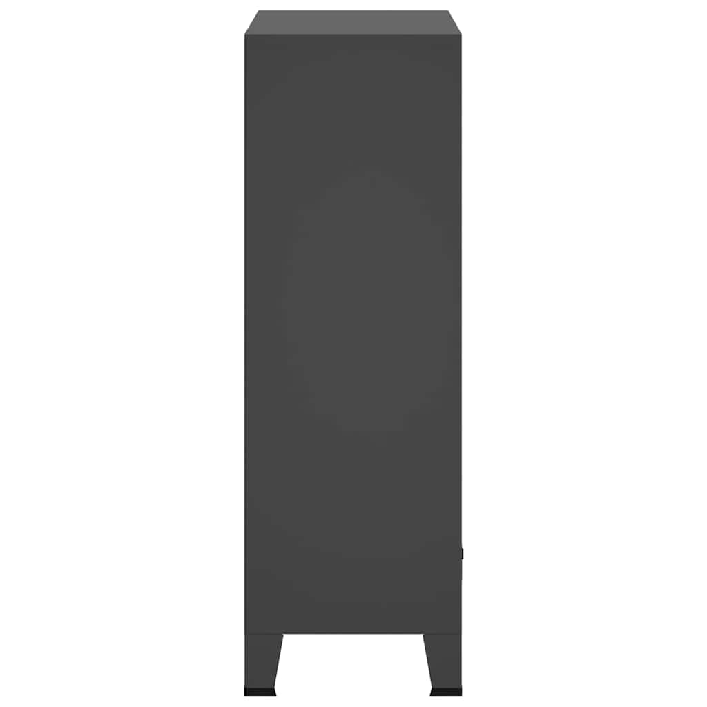 Industrial Wardrobe Anthracite 26.4"x13.8"x42.1" Steel
