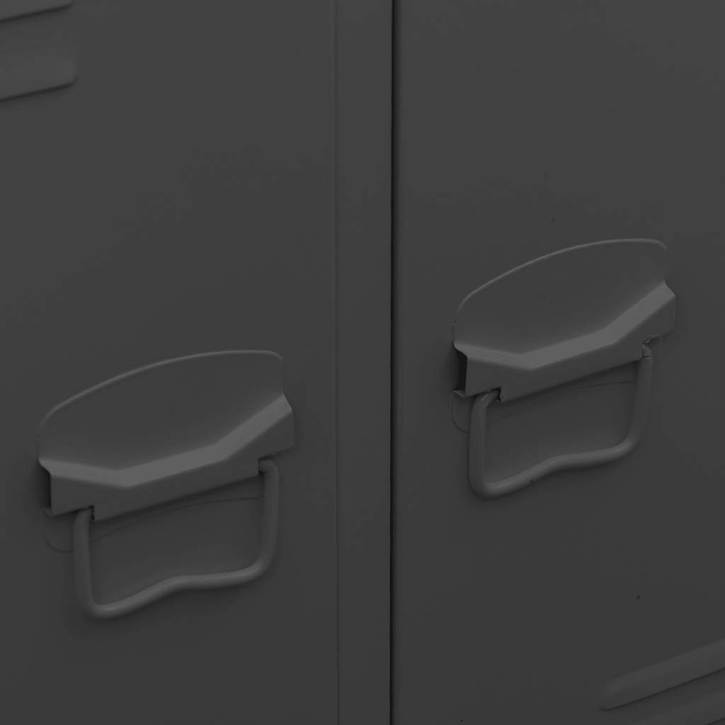 Industrial Wardrobe Anthracite 26.4"x13.8"x42.1" Steel