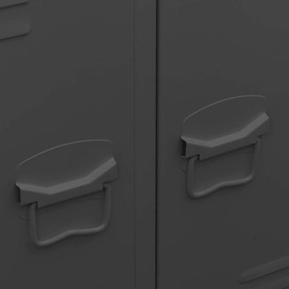 Industrial Wardrobe Anthracite 26.4"x13.8"x42.1" Steel