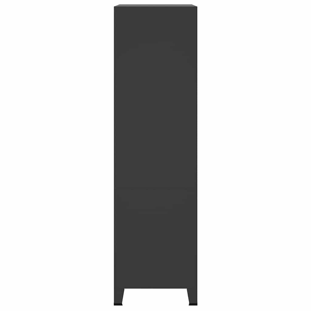 Industrial Wardrobe Black 90x50x180 cm Metal