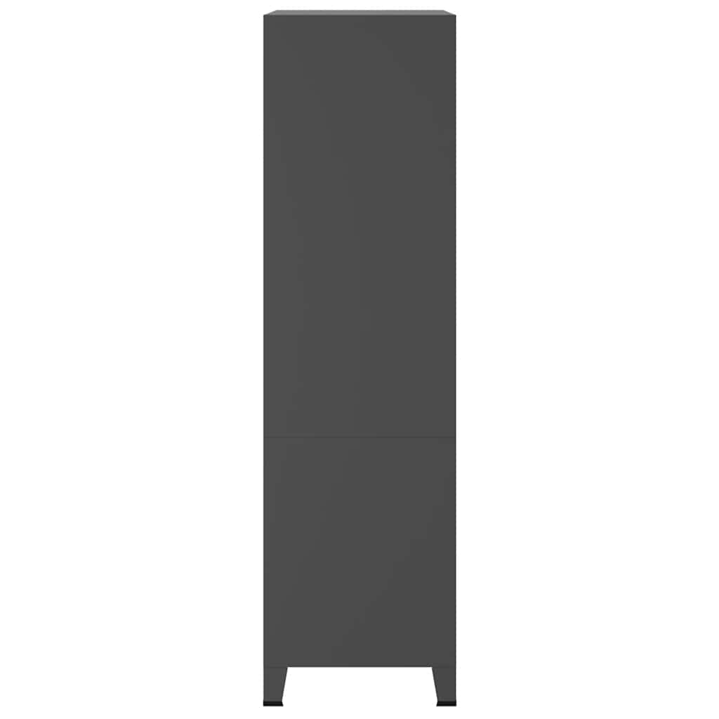 Industrial Wardrobe Anthracite 90x50x180 cm Metal