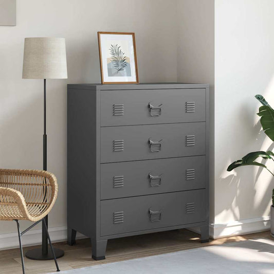 Drawer Cabinet | Anthracite | Metal | Medium | Drawer Cabinet