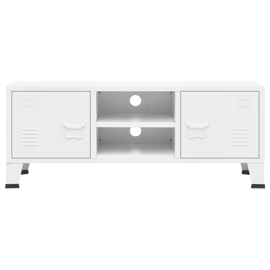 TV Cabinet White Metal