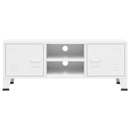 TV Cabinet White Metal