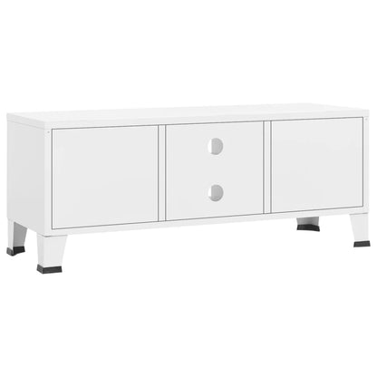 TV Cabinet White Metal