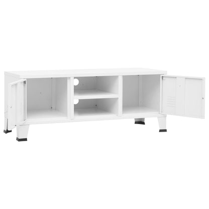 TV Cabinet White Metal