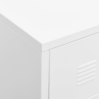 TV Cabinet White Metal