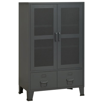 Industrial Storage Chest Anthracite Metal