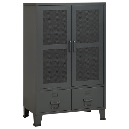 Industrial Storage Chest Anthracite Metal