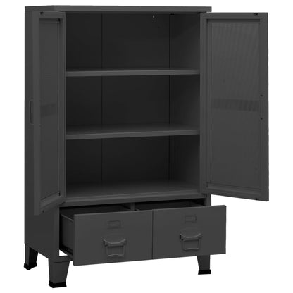 Industrial Storage Chest Anthracite Metal