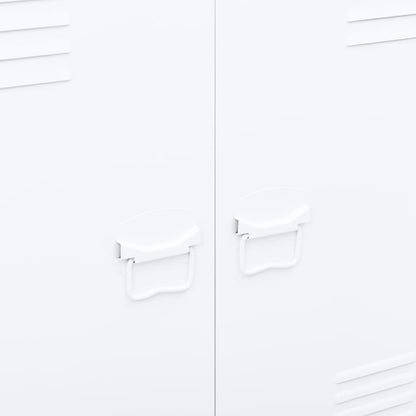 Industrial Storage Chest White Steel