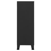 Industrial Storage Chest Black 75x40x115 cm Metal