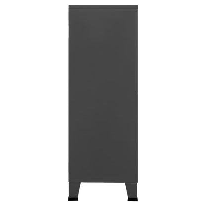 Industrial Storage Chest Anthracite 75x40x115 cm Metal