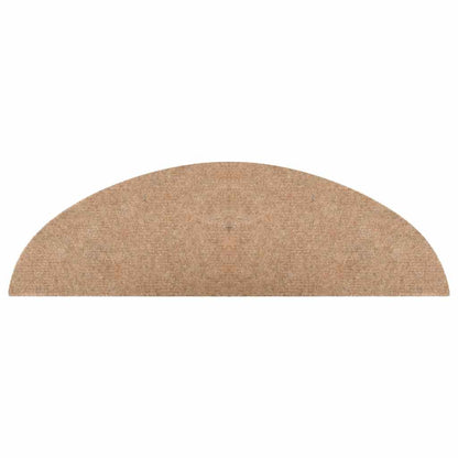 136388 vidaXL Stair Mats Self-adhesive 15 pcs 56x17x3 cm Beige