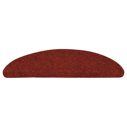 136392 vidaXL Stair Mats Self-adhesive 15 pcs 56x17x3 cm Red